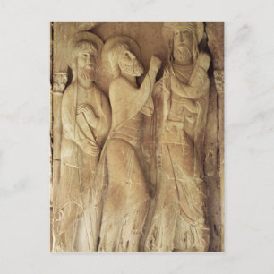 Christus en de pelgrims van Emmaus Briefkaart