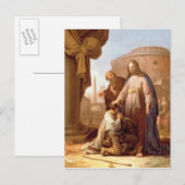 Christus en de Rich Young Ruler, 1640 Briefkaart (Voorkant / Achterkant)