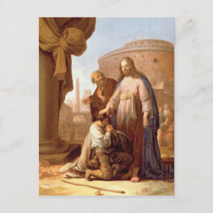 Christus en de Rich Young Ruler, 1640 Briefkaart