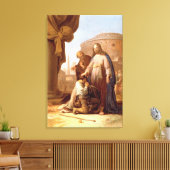 Christus en de Rich Young Ruler, 1640 Canvas Afdruk (Insitu (Woonkamer))