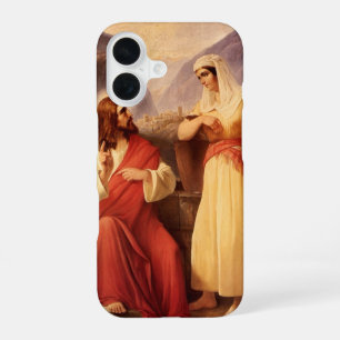 Christus en de Samaritaan door Christian Schleisne iPhone 16 Hoesje