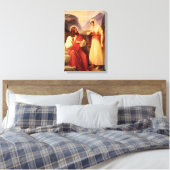Christus en de Samaritaan van Christian Schleisner Canvas Afdruk (Insitu (Slaapkamer))