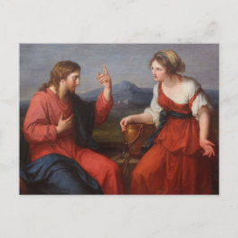 Christus en de Samaritaanse vrouw, Angelica Kauffm Briefkaart