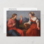Christus en de Samaritaanse vrouw, Angelica Kauffm Briefkaart (Voorkant / Achterkant)