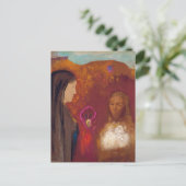 Christus en de Samaritaanse vrouw van Odilon Redon Briefkaart (Staand voorkant)