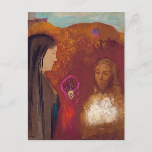 Christus en de Samaritaanse vrouw van Odilon Redon Briefkaart (Voorkant)