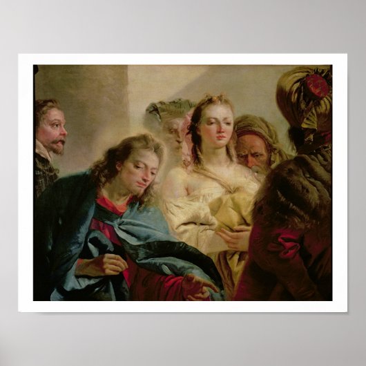 Christus en de Volwassenen, 1751 (olie op canvas) Poster (Voorkant)