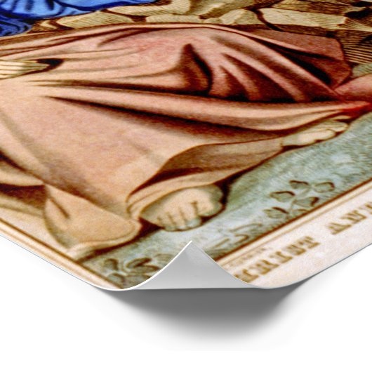 Christus en de vrouw van Samaria bij Jacob's Well Poster (Hoek)