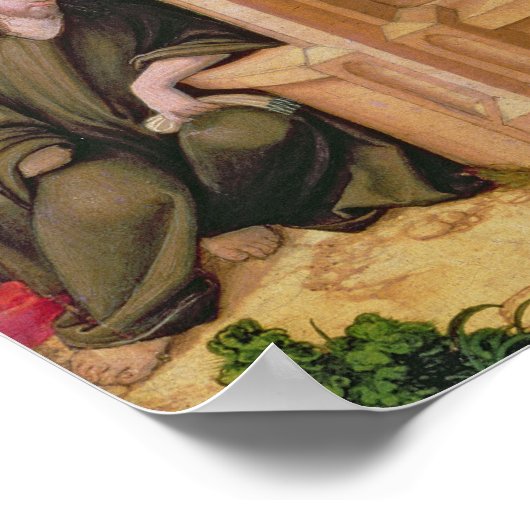 Christus en de vrouw van Samaria bij Jacob's Well Poster (Hoek)