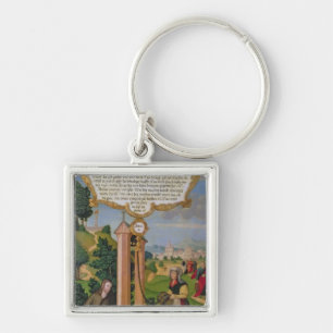 Christus en de vrouw van Samaria bij Jacob's Well Sleutelhanger