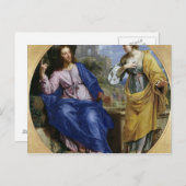 Christus en de vrouw van Samaria Briefkaart (Voorkant / Achterkant)