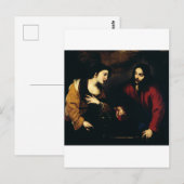 Christus en de vrouw van Samaria Briefkaart (Voorkant / Achterkant)