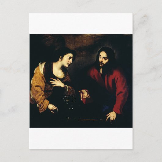 Christus en de vrouw van Samaria Briefkaart (Voorkant)