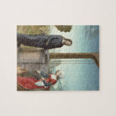 Christus en de vrouw van Samaria, c.1500 (olie op  Legpuzzel (Horizontaal)