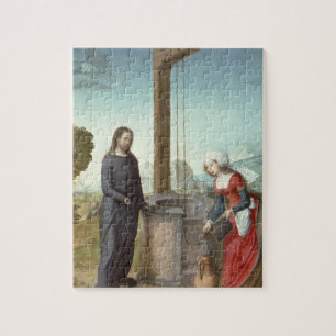 Christus en de vrouw van Samaria, c.1500 (olie op  Legpuzzel