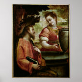 Christus en de vrouw van Samaria, c.1575-80 Poster (Voorkant)