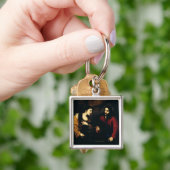 Christus en de vrouw van Samaria Sleutelhanger (Hand)