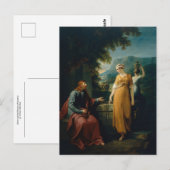 Christus en de vrouw van Samaria, William Hamilton Briefkaart (Voorkant / Achterkant)