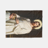 Christus en het jonge kind door Carl Heinrich Bloc Fleece Deken (Voorkant (Horizontaal))
