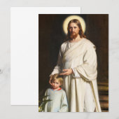 Christus en het jonge kind door Carl Heinrich Bloc Kaart (Voorkant / Achterkant)