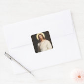 Christus en het jonge kind door Carl Heinrich Bloc Vierkante Sticker (Envelop)