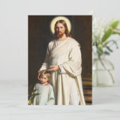 Christus en het jonge kind van Carl Heinrich Bloch Kaart (Staand voorkant)