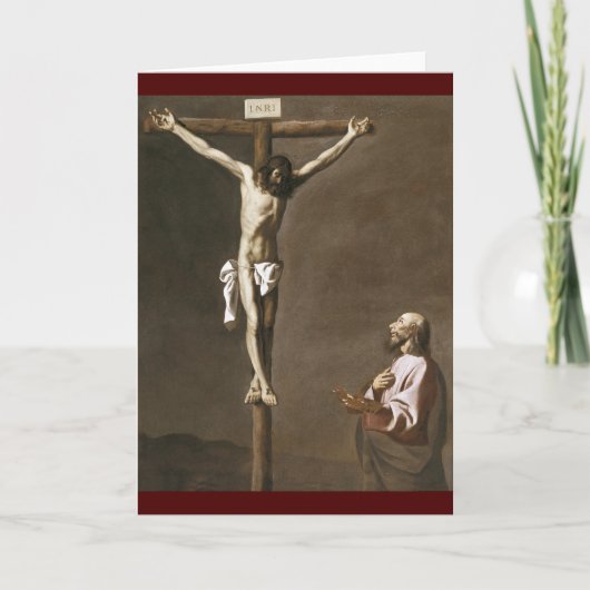 Christus en het Kruis Feestdagen Kaart (Voorkant)