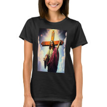 Christus en het kruis Tshirt