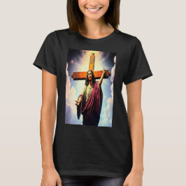 Christus en het kruis Tshirt