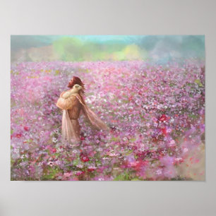 Christus en het Lam, Omarming van God, Roze Weiden Poster