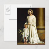 Christus en kind. Fine Art Easter-Briefkaarten Feestdagenkaart (Voorkant / Achterkant)