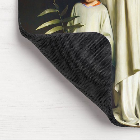 Christus en kind. Fine Art Easter Gift Muismat (Hoek)