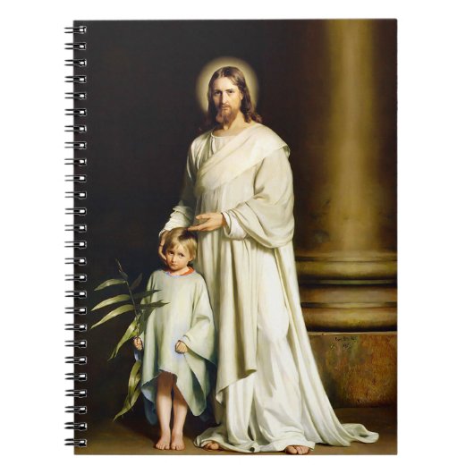 Christus en kind. Fine Art Gift-Notitieboek Notitieboek (Voorkant)
