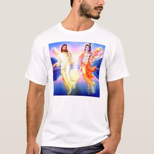 Christus en Krishna T-shirt (Voorkant)