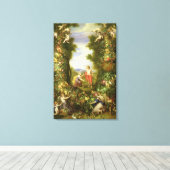 Christus en Maria Magdalena Canvas Afdruk (Insitu (Houten vloer))