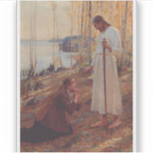 Christus en Maria Magdalena door Albert Edelf Sticker (Voorkant)