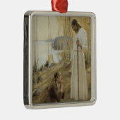Christus en Maria Magdalena op het Finse plattelan Metalen Ornament (Rechts)