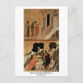 Christus en Mary Magdalene door Duccio Briefkaart (Voorkant)