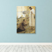 Christus en Mary Magdalene in het Finse platteland Canvas Afdruk (Insitu (Houten vloer))