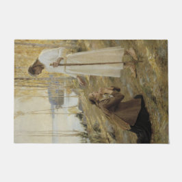 Christus en Mary Magdalene in het Finse platteland Deurmat