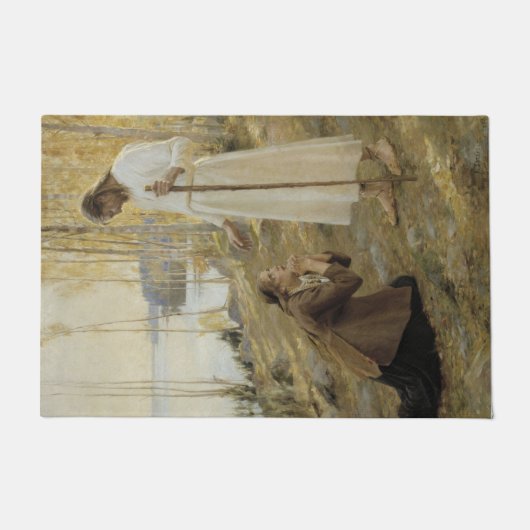 Christus en Mary Magdalene in het Finse platteland Deurmat (Voorkant)