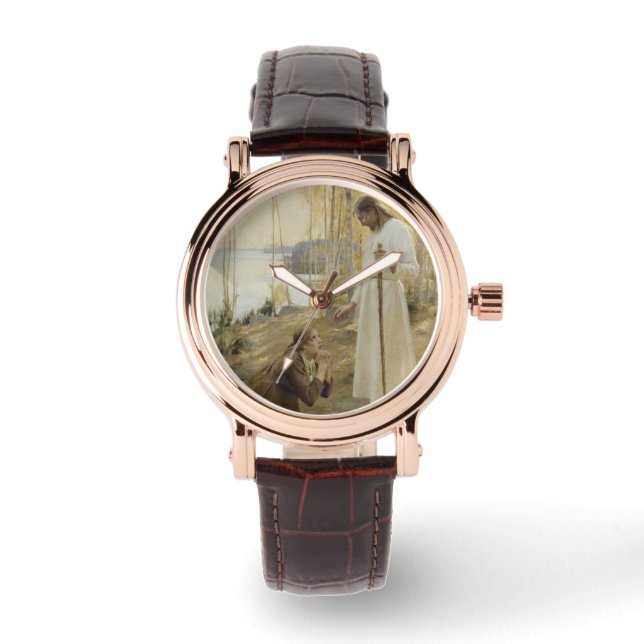 Christus en Mary Magdalene in het Finse platteland Horloge (Voorkant)