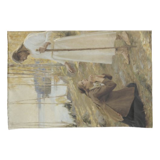 Christus en Mary Magdalene in het Finse platteland Kussensloop (Voorkant-Rechts)