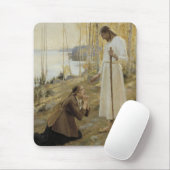 Christus en Mary Magdalene in het Finse platteland Muismat (Met muis)