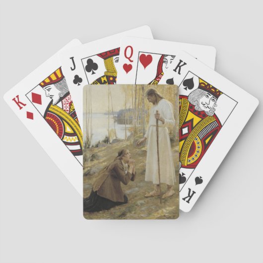 Christus en Mary Magdalene in het Finse platteland Pokerkaarten (Achterkant)