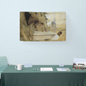 Christus en Mary Magdalene in het Finse platteland Spandoek (Beurs)