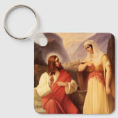 Christus en Samaritan van Christelijke Schleisner Sleutelhanger (Voorkant)