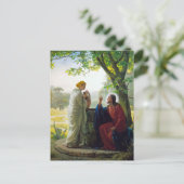 Christus en Samaritan Woman door Carl Bloch Feestdagenkaart (Staand voorkant)
