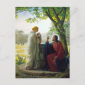 Christus en Samaritan Woman door Carl Bloch Feestdagenkaart (Voorkant)
