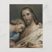 Christus en St. John door Ary Scheffer Briefkaart (Voorkant)